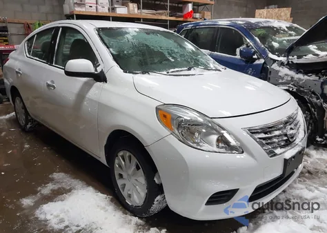 2012 Nissan Versa 1.6 Sv z USA, uszkodzony, nr VIN 3N1CN7AP5CL931042